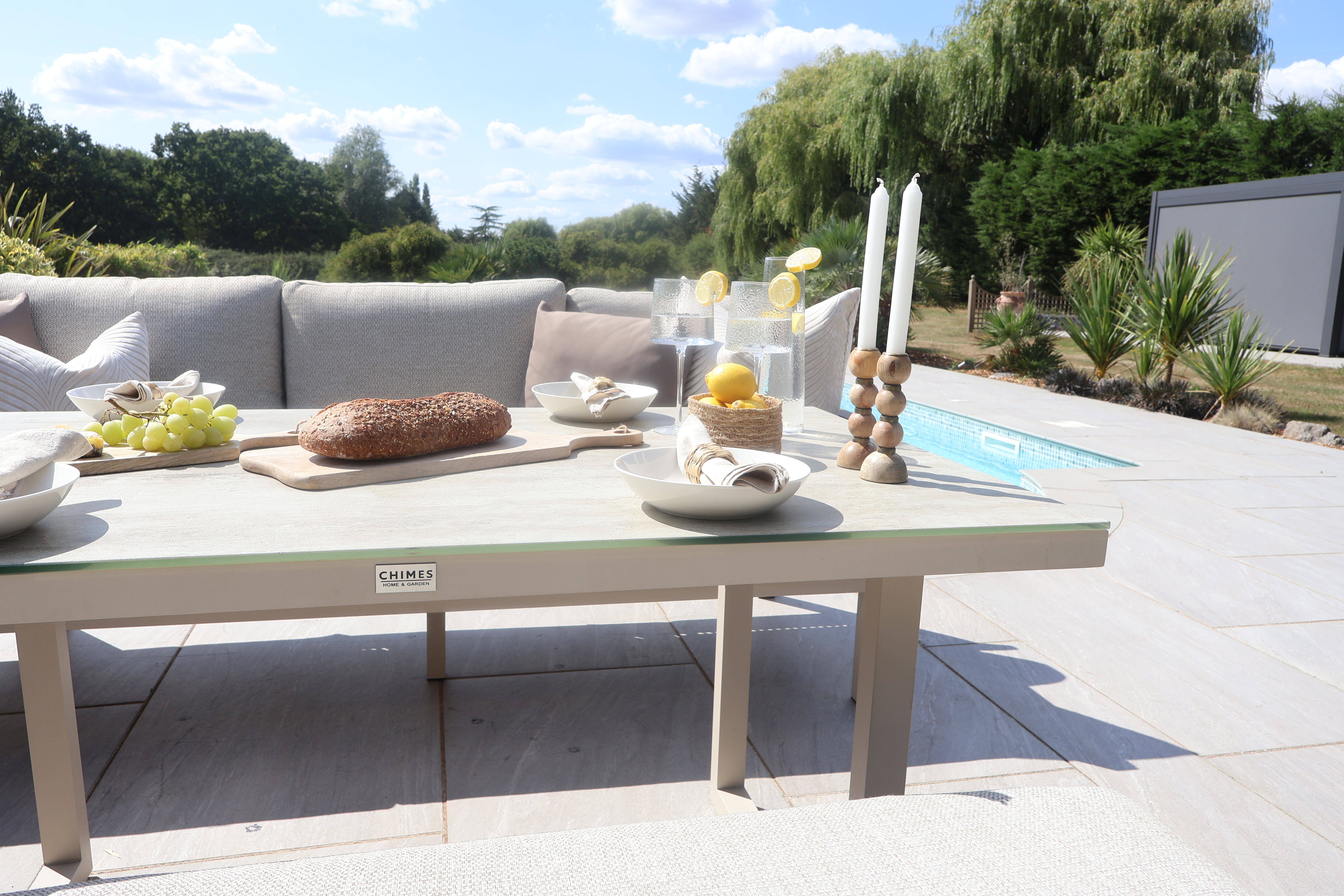 Chimes - Lucca Aluminium Casual Corner Dining Set - Left Hand
